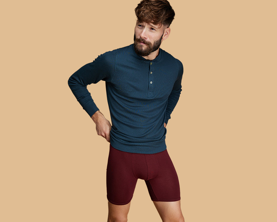 Henley boxer laine mérinos homme pétrone
