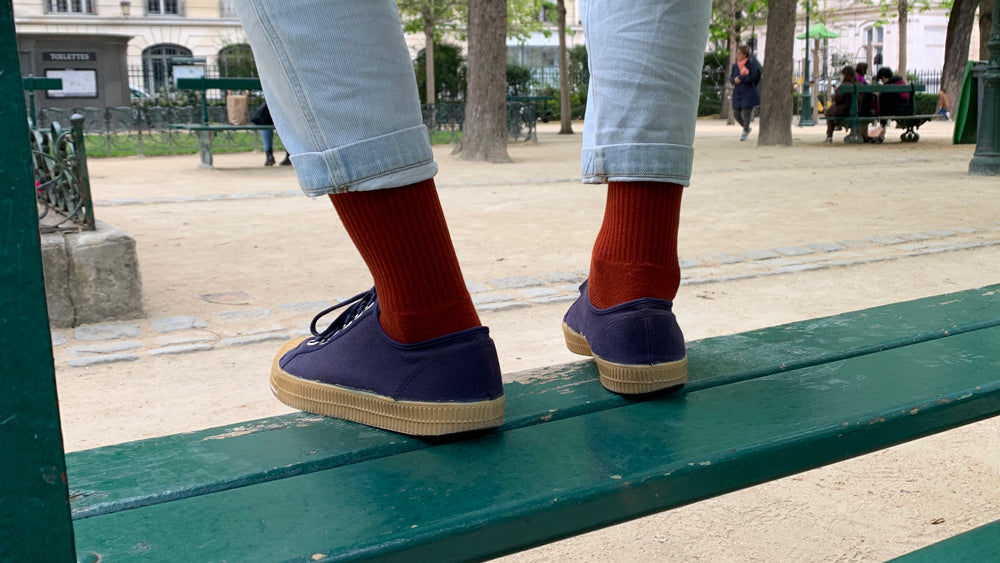 Des chaussettes de tennis en coton bio pour votre tiroir