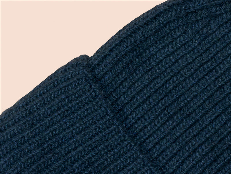 Pétrone bonnet homme zoom bleu pétrole