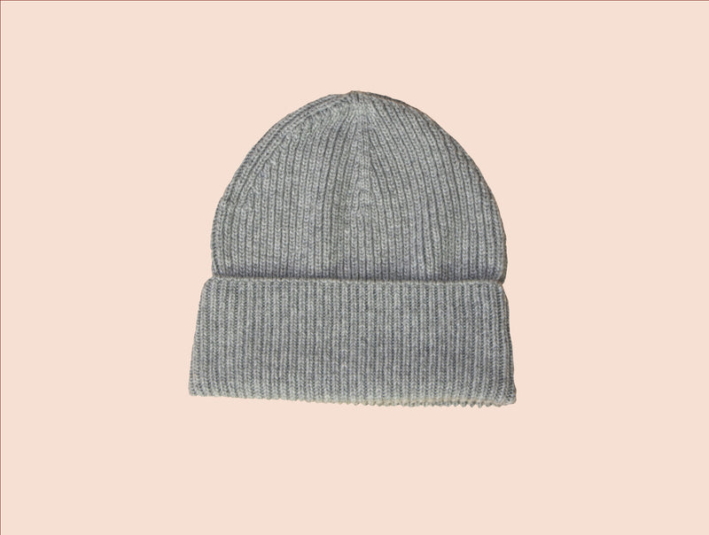 Pétrone bonnet homme posé gris clair chiné