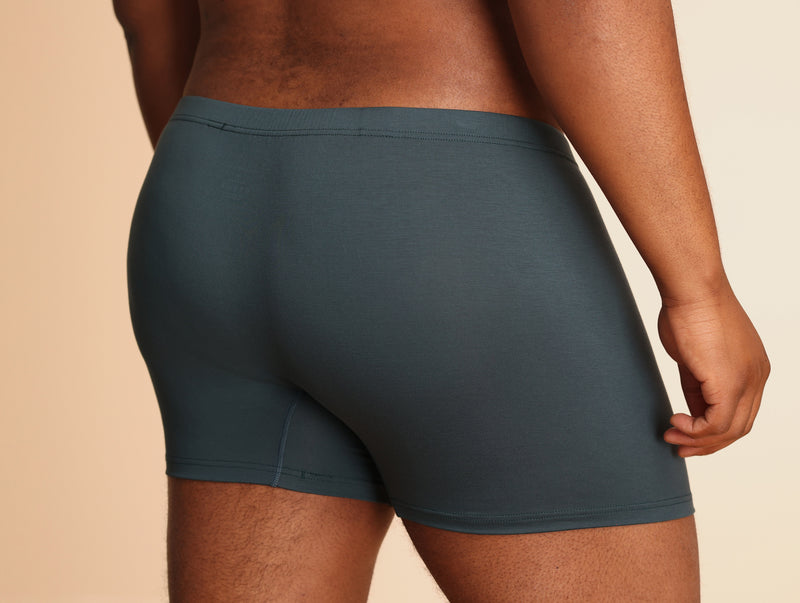 Pétrone boxer sport grandes tailles 3xl 4xl 5xl tencel bleu pétrole homme