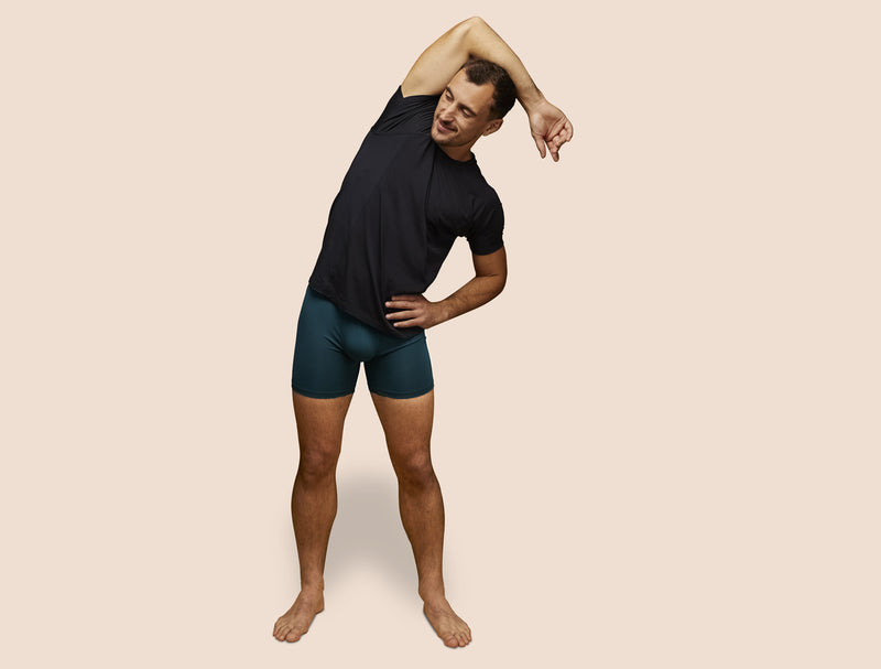 Pétrone boxer sport long tencel bleu pétrole homme