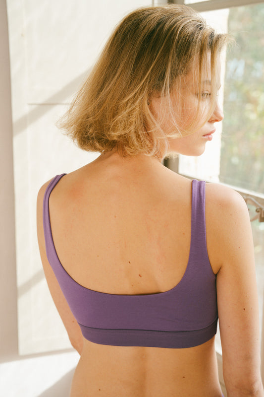 Pétrone brassière ronde lilas femme