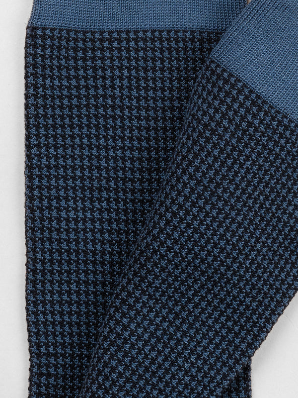 Pétrone chaussettes fil d'Ecosse pied de poule homme