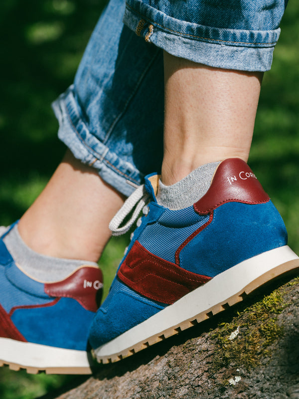Pétrone socquettes lin coton gris femme