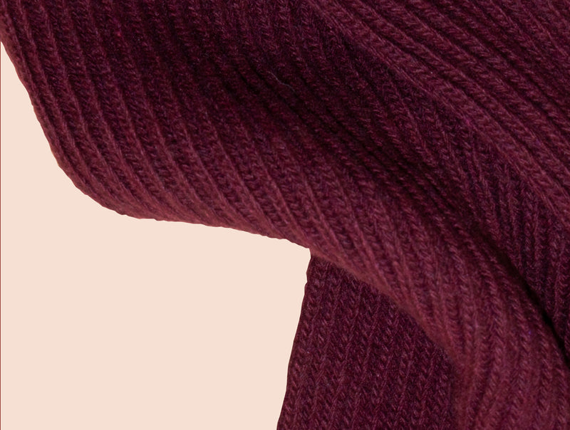 Pétrone écharpe homme zoom bordeaux foncé