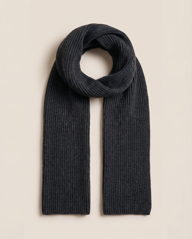 Pétrone écharpe homme gris anthracite chiné