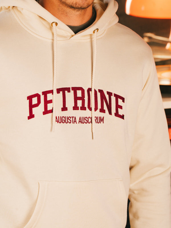 Pétrone sweat capuche hoodie homme Tencel coton bio écru homme