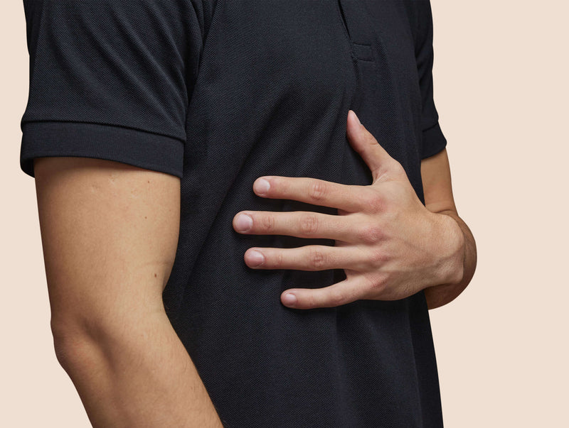 Pétrone Polo manches courtes Tencel coton bio noir homme