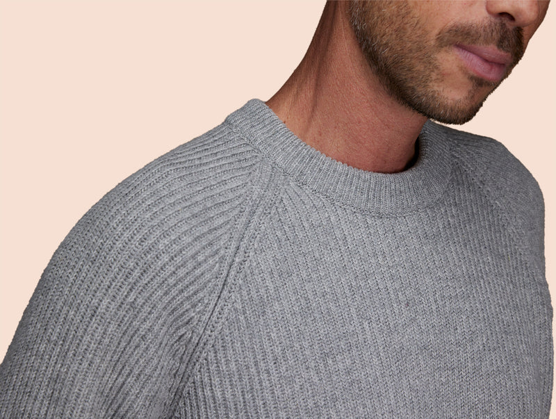 Pétrone Pull Réconfortant gris clair chiné homme