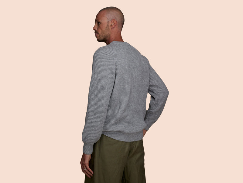 Pétrone Pull Réconfortant gris clair chiné homme