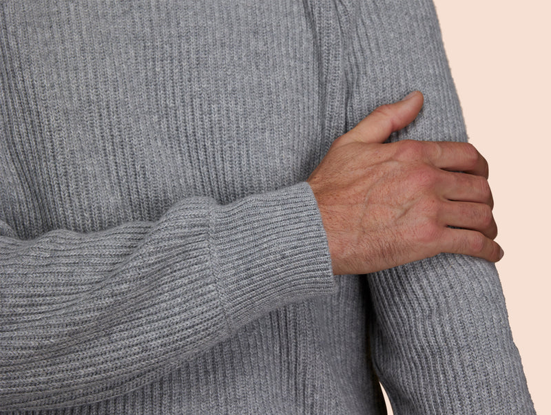 Pétrone Pull Réconfortant gris clair chiné homme
