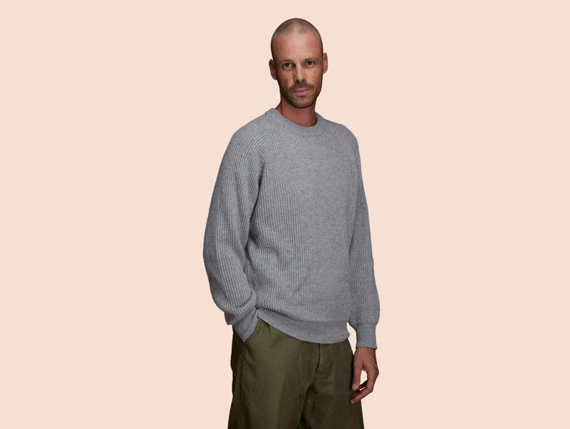 Pétrone Pull Réconfortant gris clair chiné homme