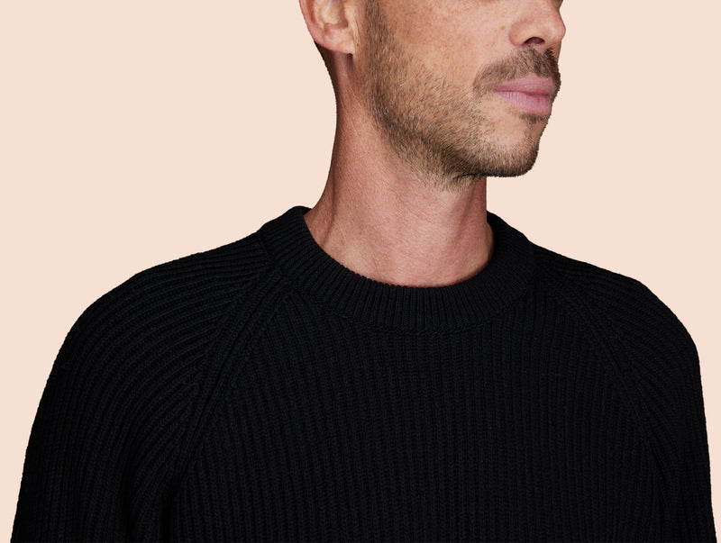 Pétrone Pull Réconfortant noir homme