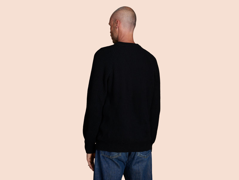 Pétrone Pull Réconfortant noir homme