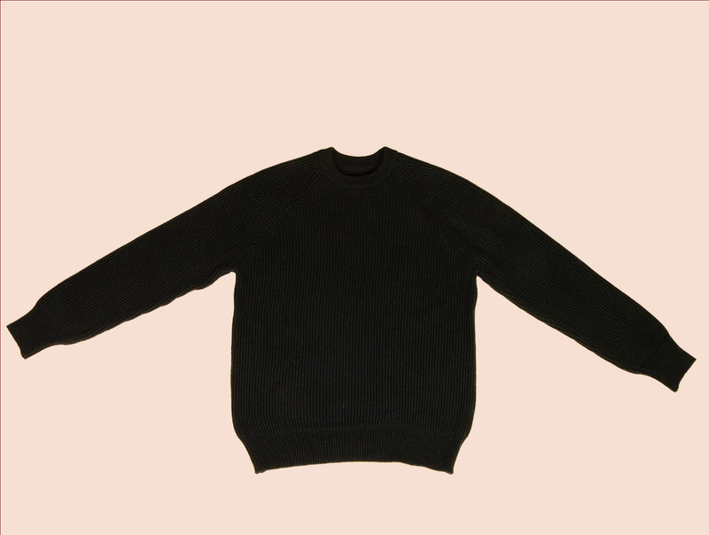 Pétrone Pull Réconfortant noir homme face