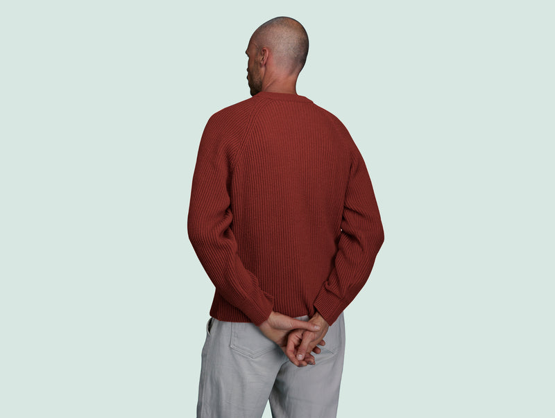 Pétrone Pull Réconfortant rouille homme