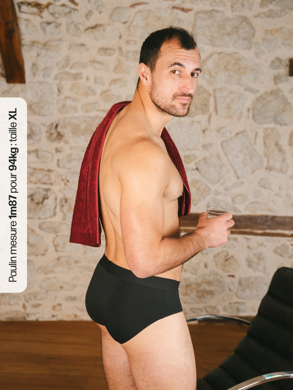 Pétrone slip sport tencel gris anthracite homme