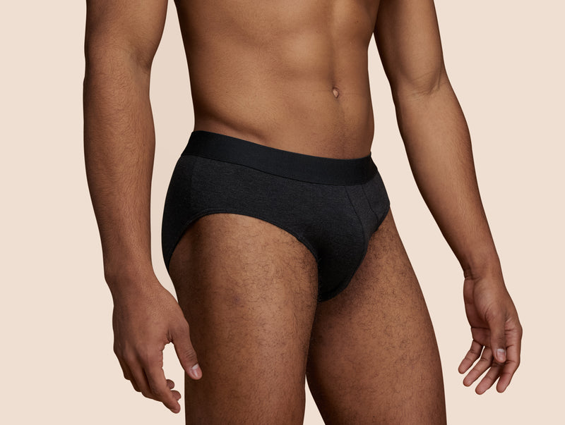 Pétrone slip sport tencel gris anthracite homme zoom