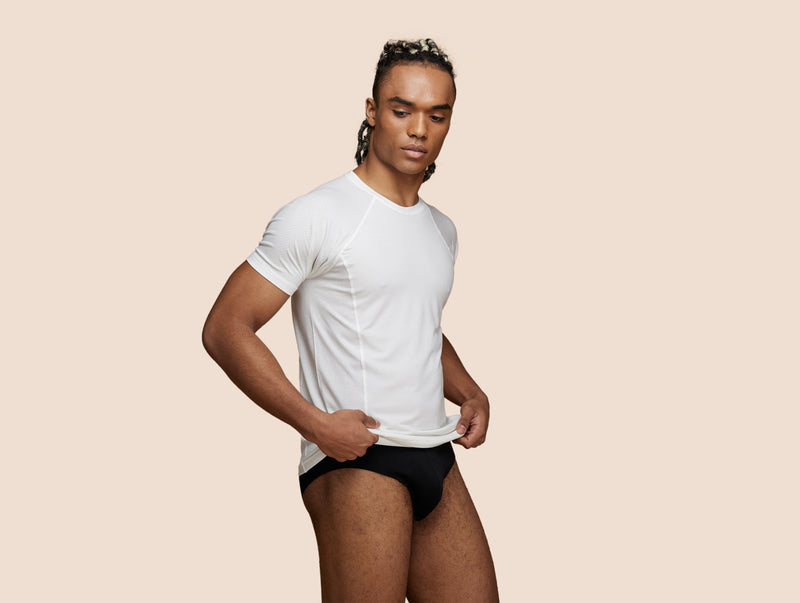 Pétrone slip sport tencel noir homme t-shirt