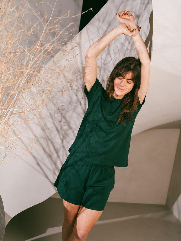 Pétrone t-shirt boxy coton bio tencel lyocell femme