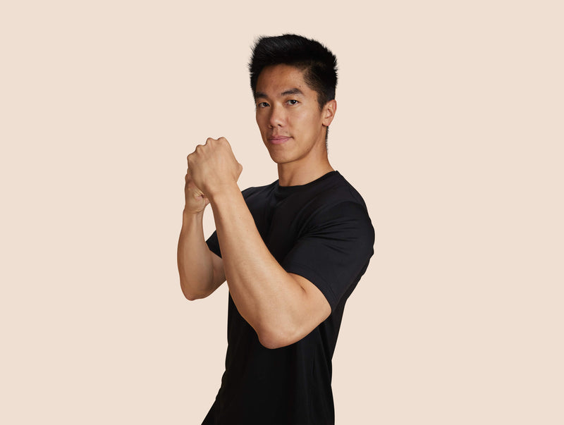 Pétrone T-shirt droit sport tencel noir homme